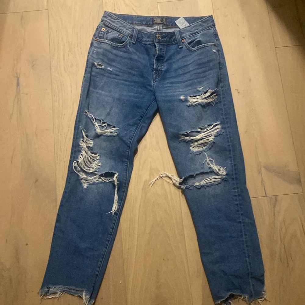 Abercrombie and fitch straight legged jeans